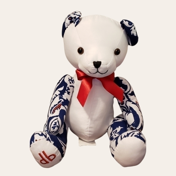 DENNIS BASSO 𝅺Home Stuffed Teddy Bear 14" - Picture 1 of 6